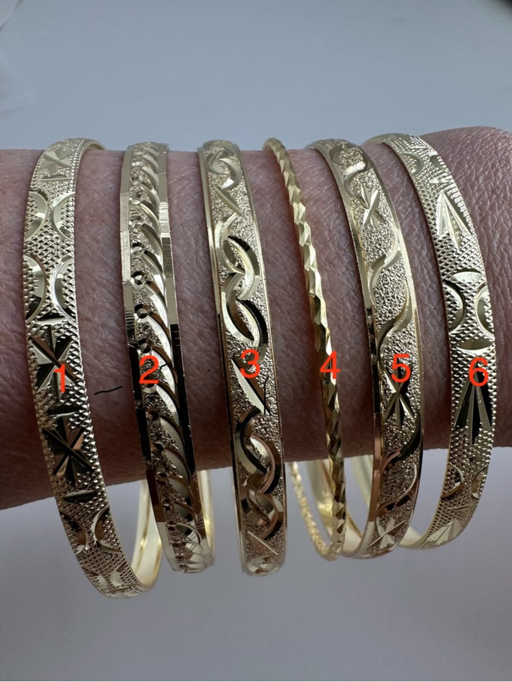 14k Gold plated Bangle Bracelet